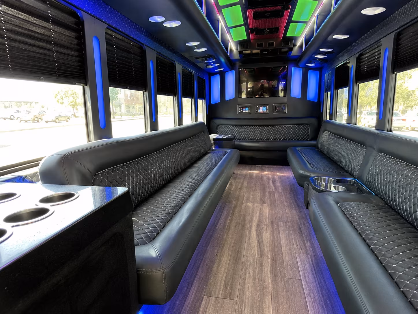 el cajon 15 passenger party bus inside