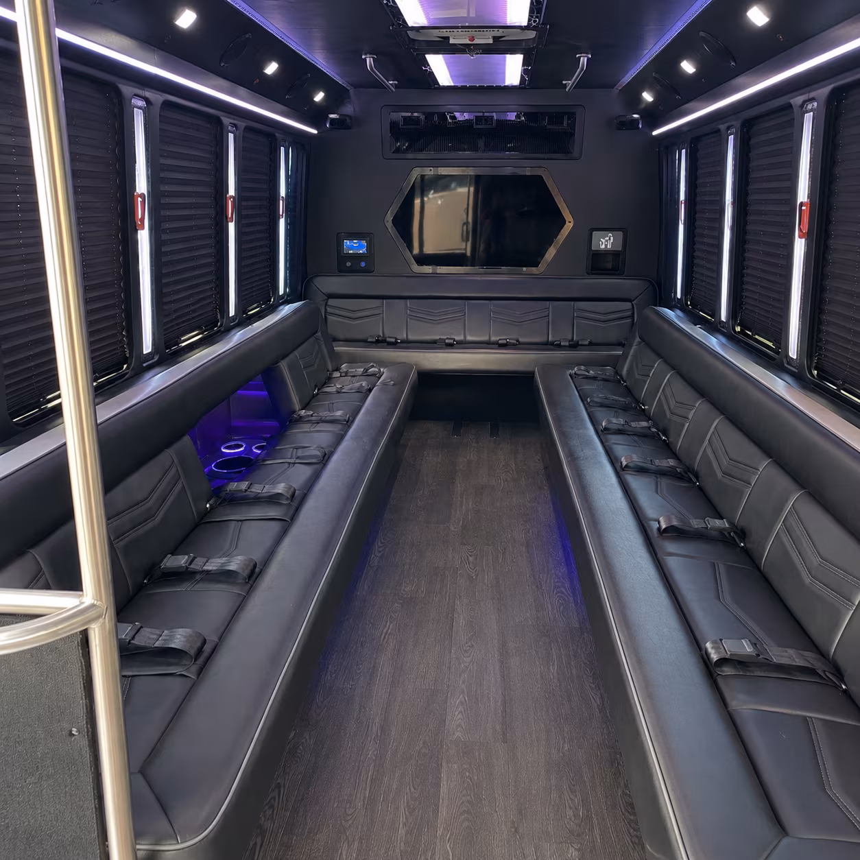 el cajon 18 passenger party bus interior
