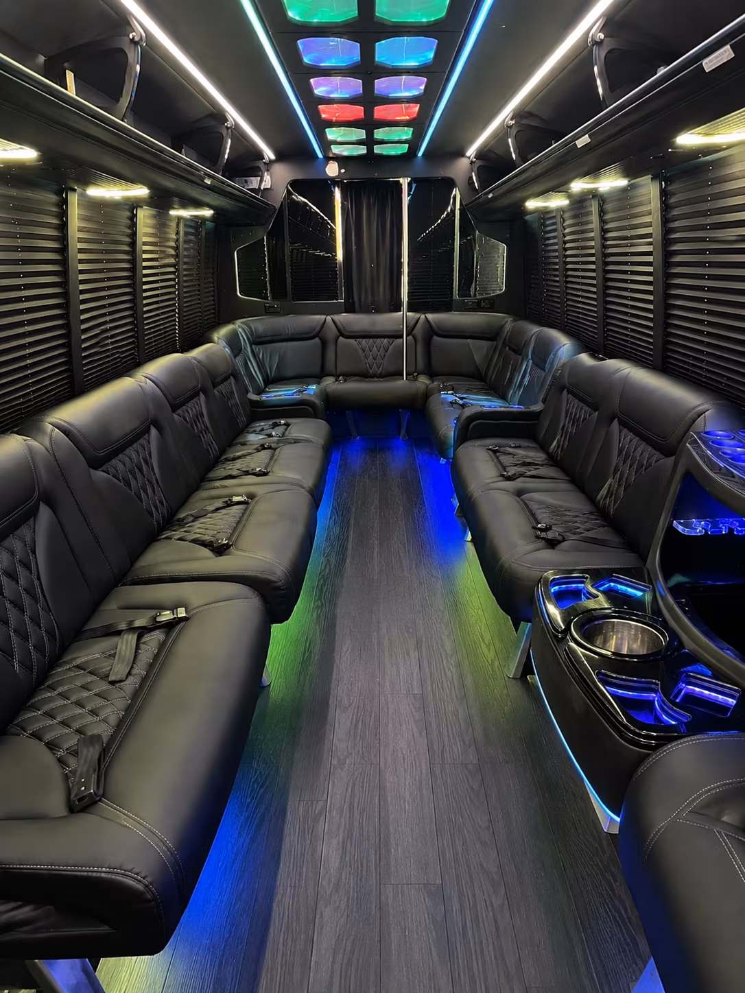 el cajon 20 passenger party bus interior