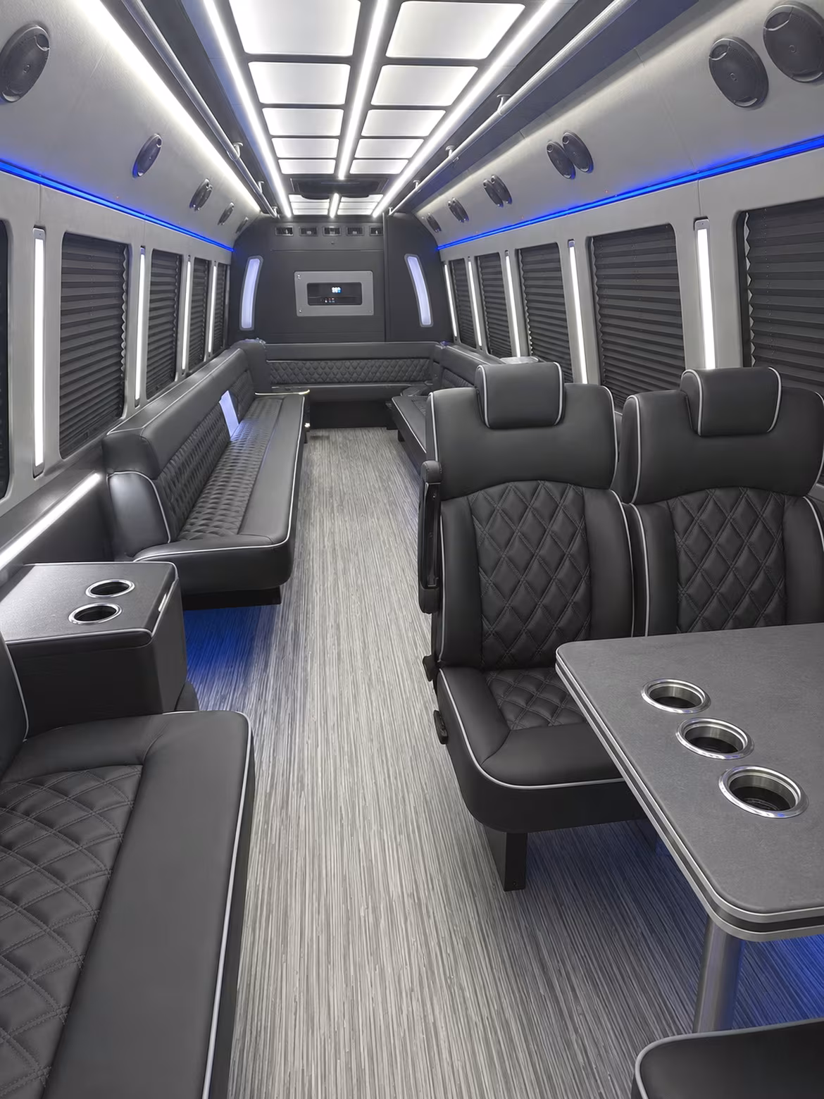 el cajon 25 passenger party bus inside