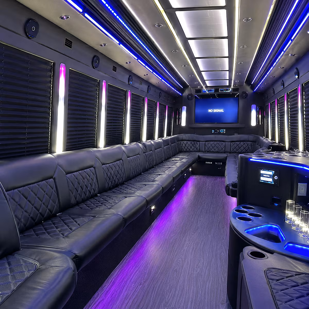 el cajon 30 passenger party bus inside