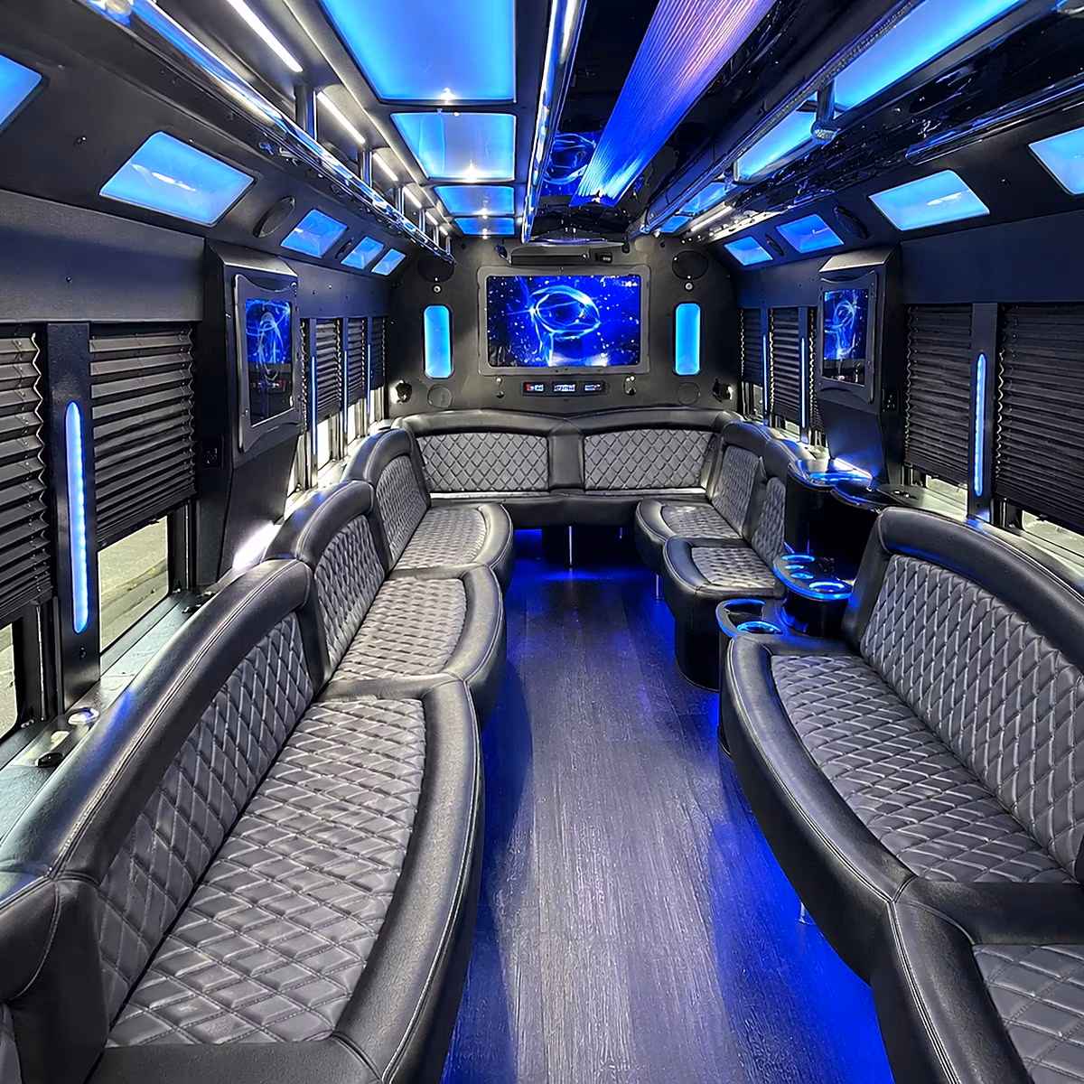 el cajon 50 passenger party bus interior