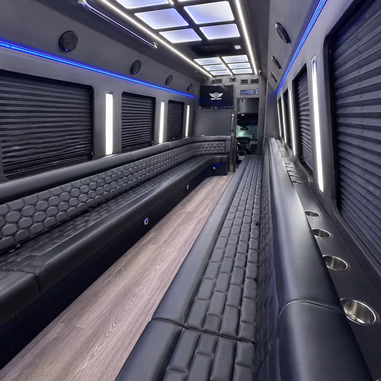 el cajon party bus rental interior
